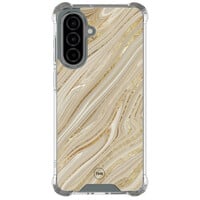 TMK Samsung Galaxy A57 shockproof hoesje - Golden marble