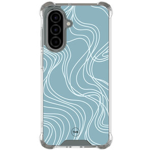 Casevibes Samsung Galaxy A57 shockproof hoesje - Soft blue waves