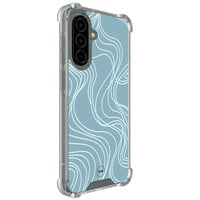 TMK Samsung Galaxy A57 shockproof hoesje - Soft blue waves