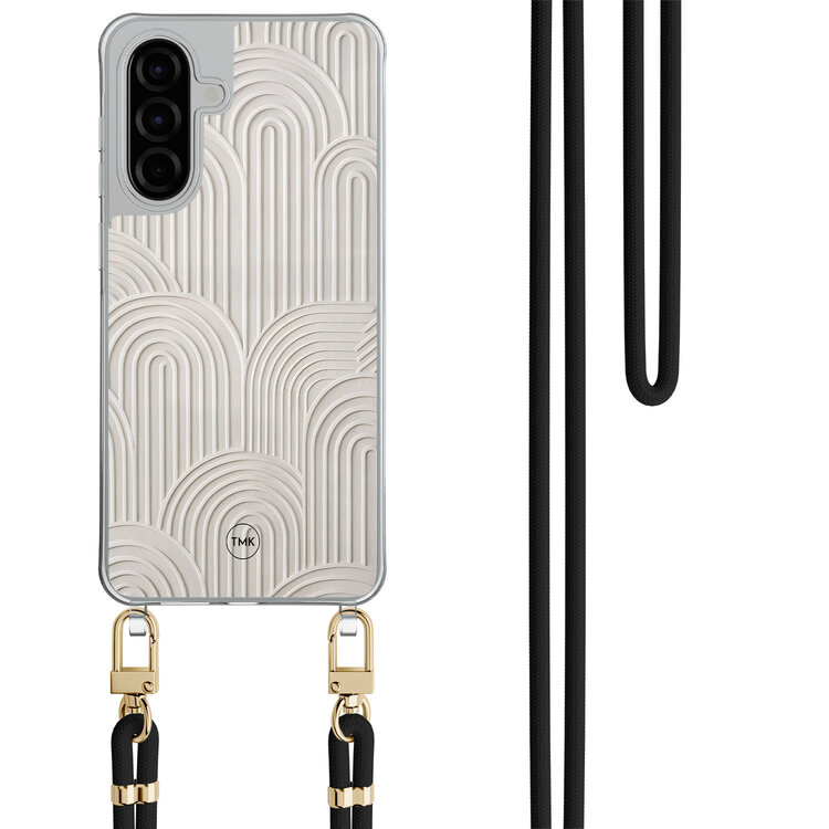 TMK Samsung Galaxy A57 hoesje met zwart koord - Sand curves