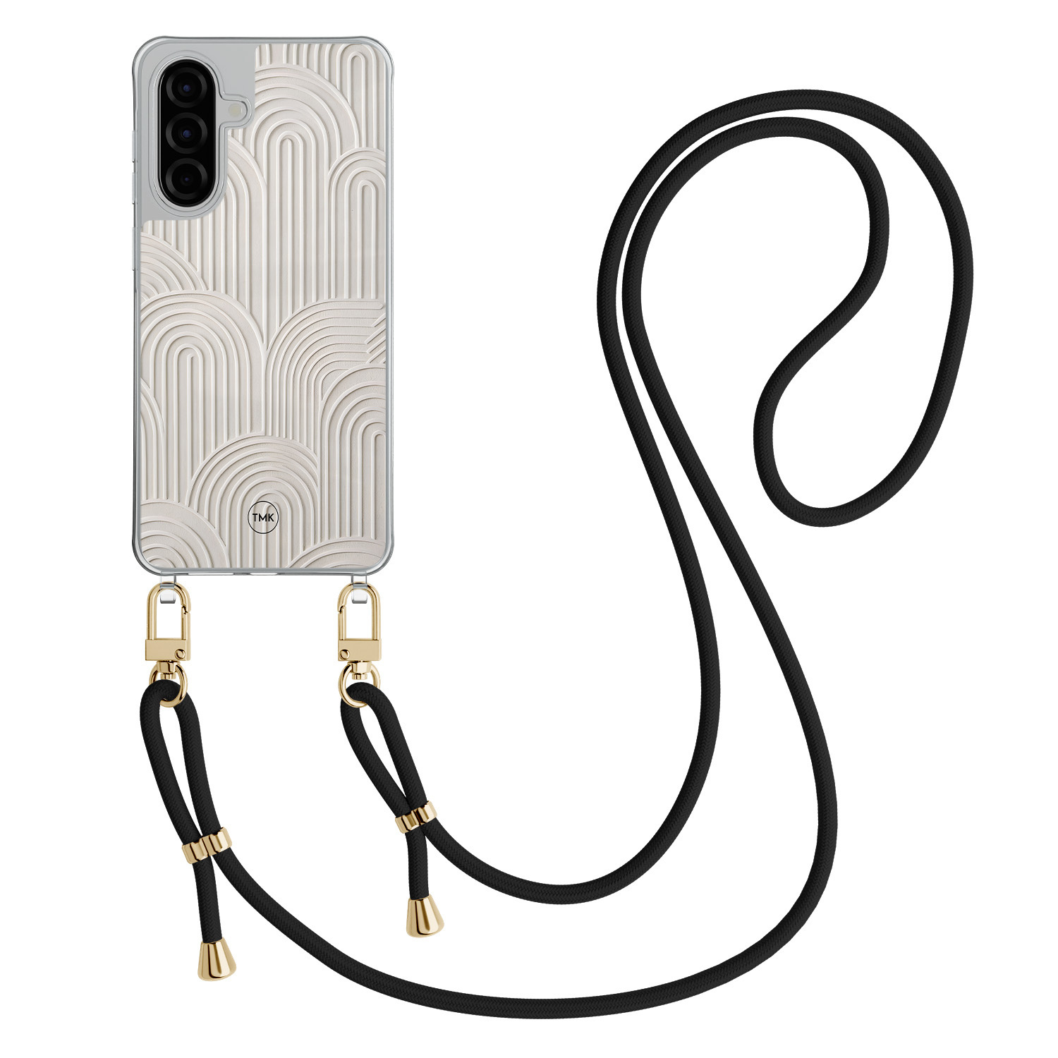 TMK Samsung Galaxy A57 hoesje met zwart koord - Sand curves