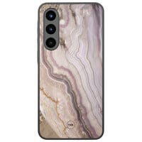 TMK Samsung Galaxy A57 glazen hardcase - Blush marble