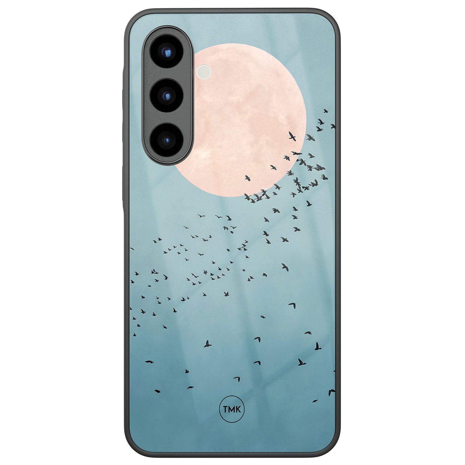 TMK Samsung Galaxy A57 glazen hardcase - Moon birds