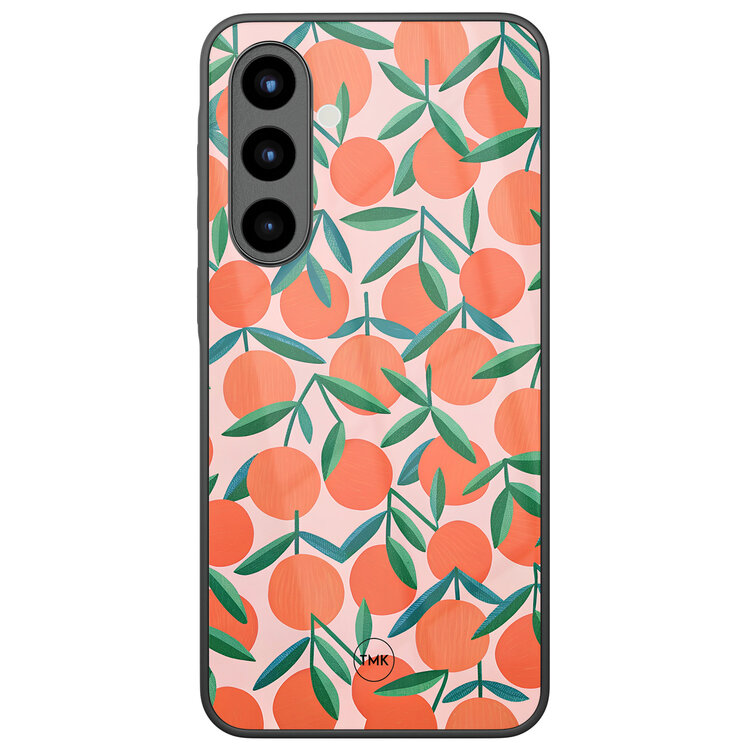 Casevibes Samsung Galaxy A57 glazen hardcase - Sweet oranges