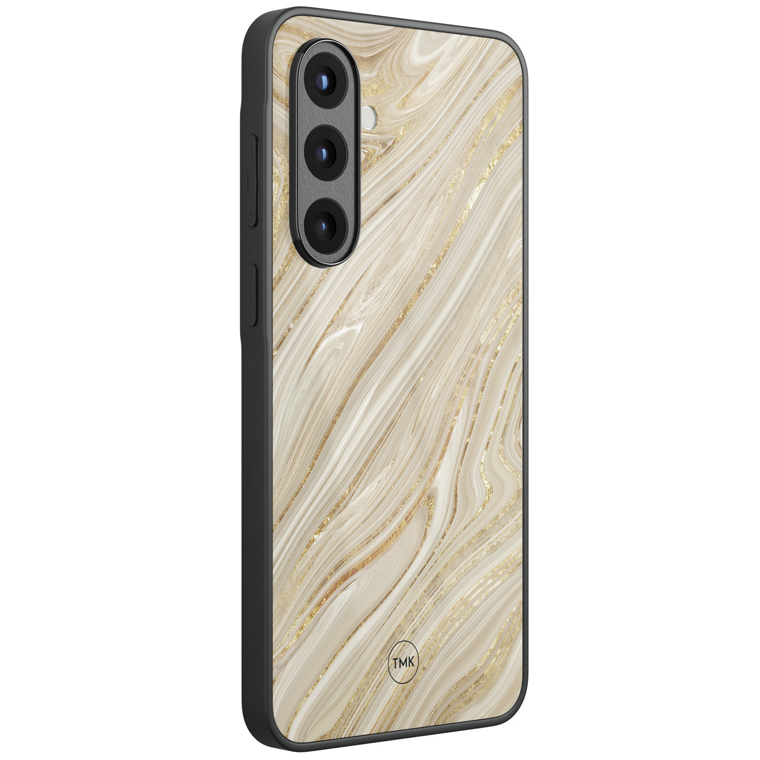 TMK Samsung Galaxy A57 glazen hardcase - Golden marble