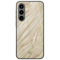 TMK Samsung Galaxy A57 glazen hardcase - Golden marble