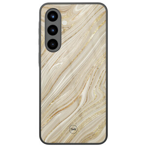 Casevibes Samsung Galaxy A57 glazen hardcase - Golden marble