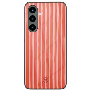 Casevibes Samsung Galaxy A57 glazen hardcase - Streepjes