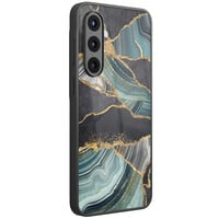 TMK Samsung Galaxy A57 glazen hardcase - Marble jade stone