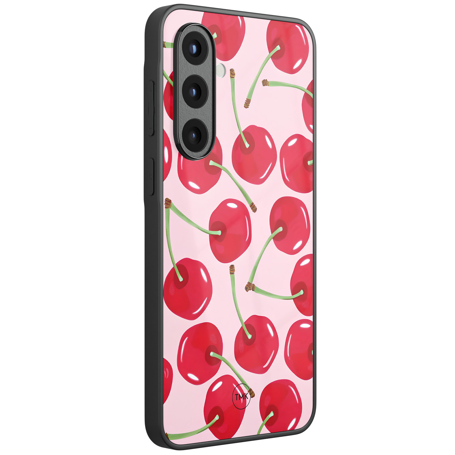TMK Samsung Galaxy A57 glazen hardcase - Sweet cherry