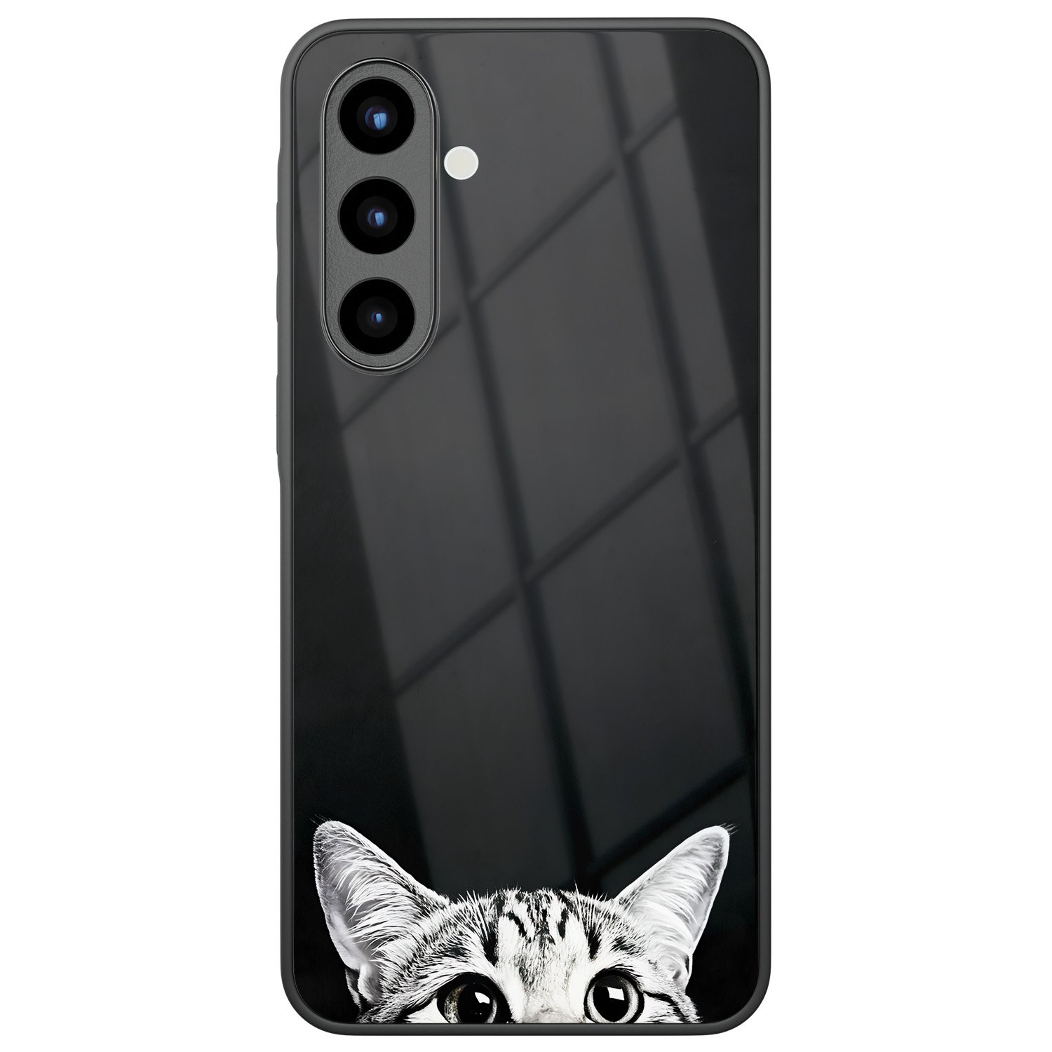 TMK Samsung Galaxy A57 glazen hardcase - Kat kiekeboe