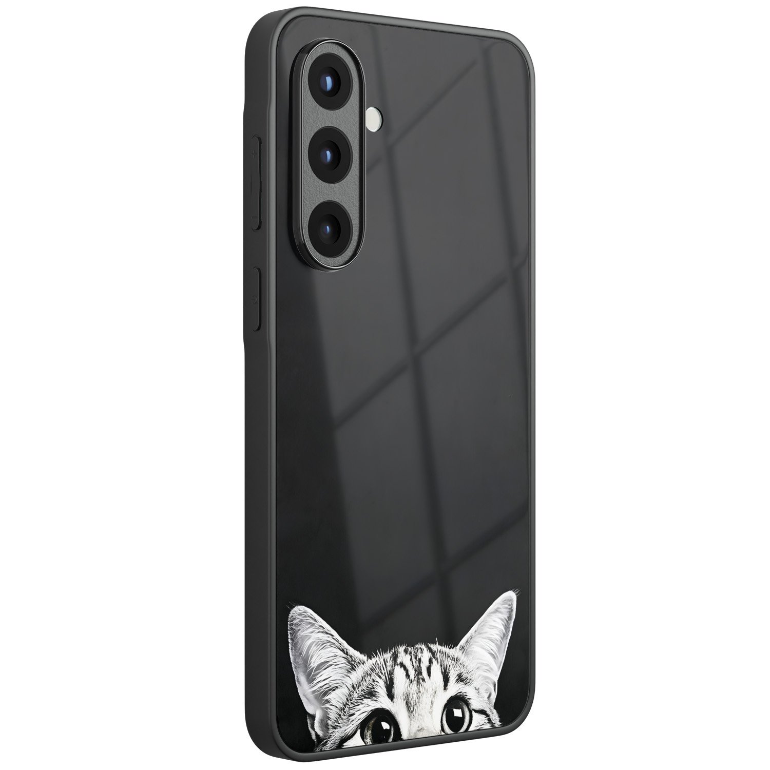 TMK Samsung Galaxy A57 glazen hardcase - Kat kiekeboe