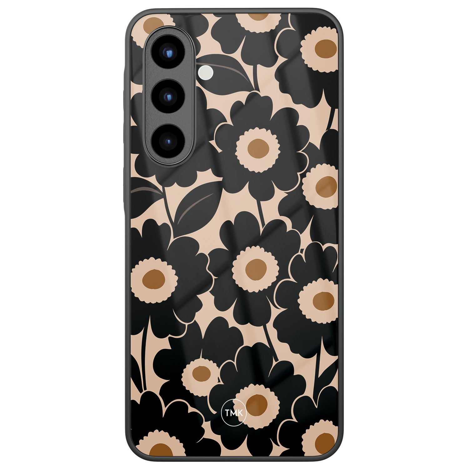 TMK Samsung Galaxy A57 glazen hardcase - Bloom luxe