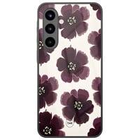 TMK Samsung Galaxy A57 glazen hardcase - Burgundy flowers