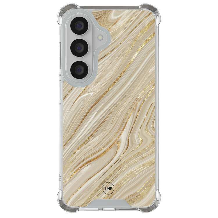 Casevibes Samsung Galaxy S26 shockproof hoesje - Golden marble