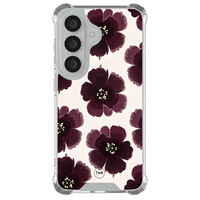 TMK Samsung Galaxy S26 shockproof hoesje - Burgundy flowers