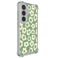 TMK Samsung Galaxy S26 shockproof hoesje - Retro cute flowers