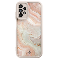 Casimoda Samsung Galaxy A23 beige case - Marmer waves