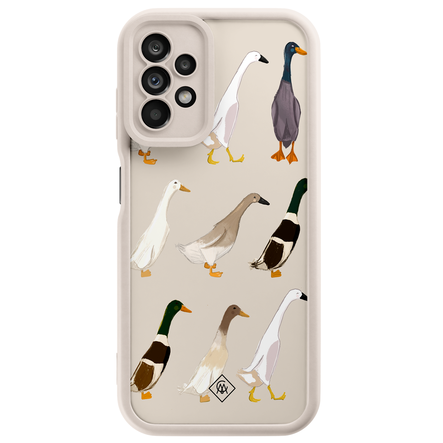 Casimoda Samsung Galaxy A23 beige case - Duck life