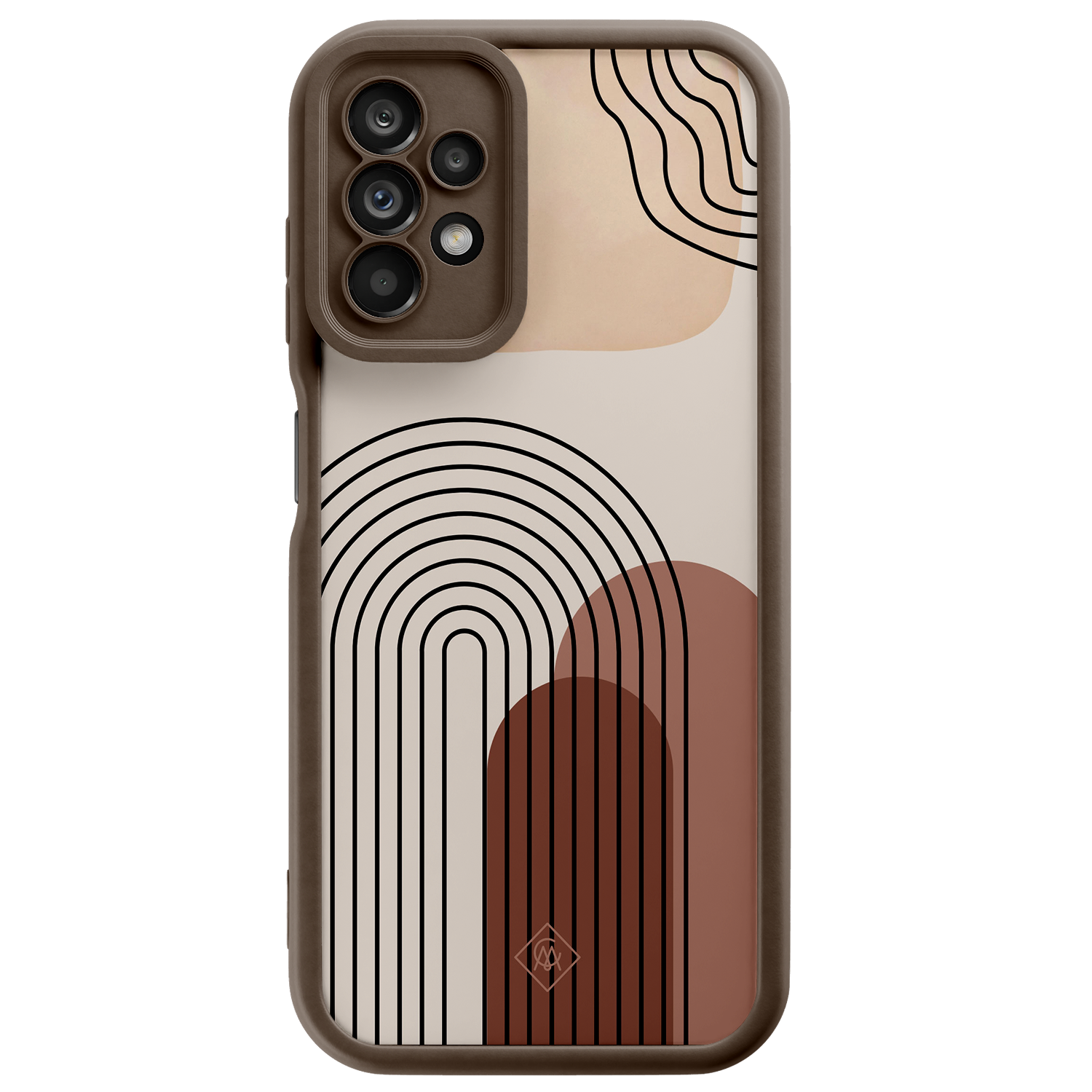 Casimoda Samsung Galaxy A23 bruine case - Warm curves