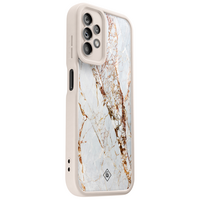 Casimoda Samsung Galaxy A23 beige case - Marmer goud