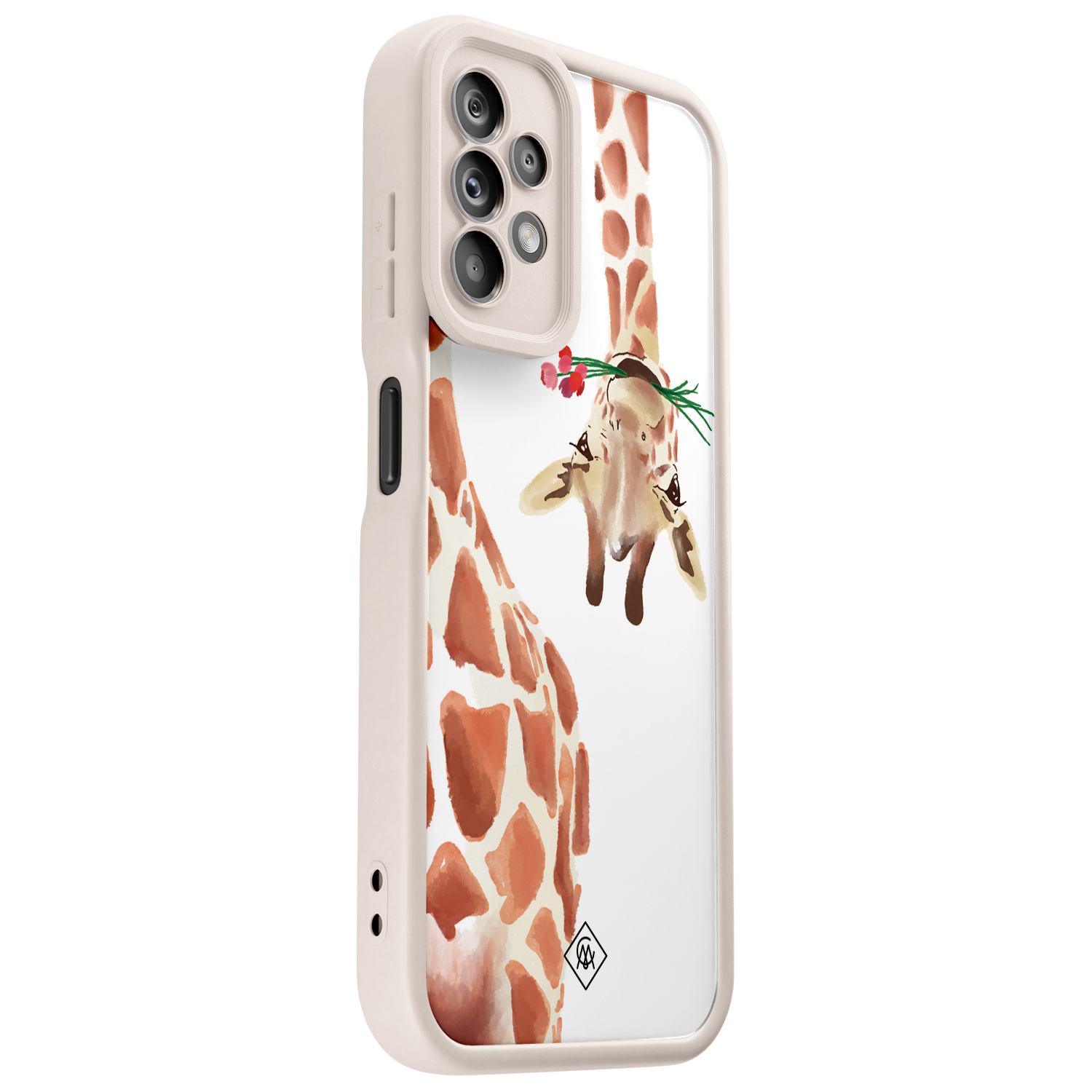 Casimoda Samsung Galaxy A23 beige case - Giraffe