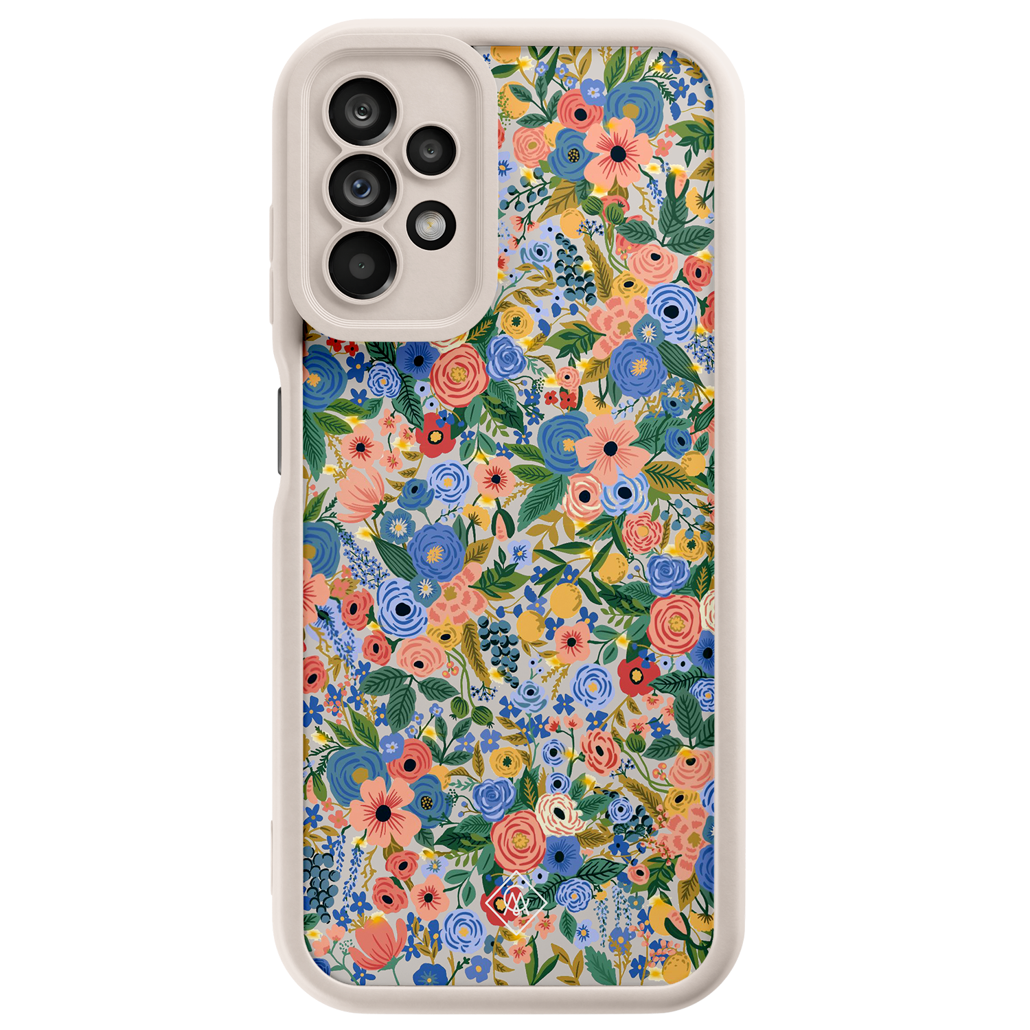 Casimoda Samsung Galaxy A23 beige case - Floral garden