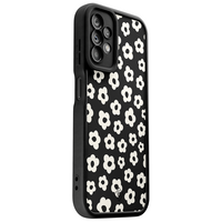 Casimoda Samsung Galaxy A23 zwarte case - Retro bloempjes