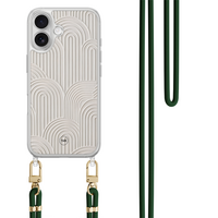 Casevibes iPhone 17 hoesje met zwart koord - Sand curves