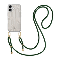 Casevibes iPhone 17 hoesje met zwart koord - Sand curves