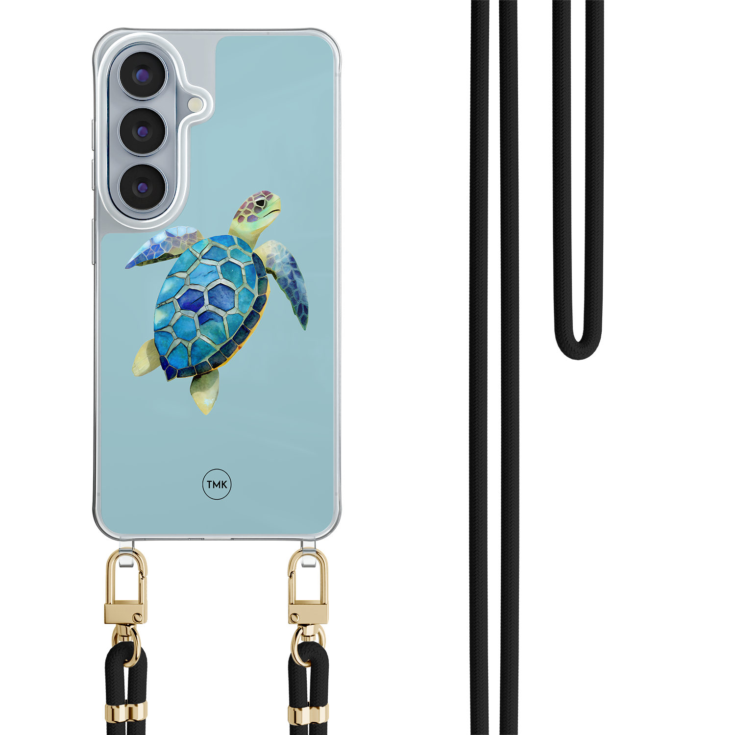 Casevibes Samsung Galaxy S26 hoesje met zwart koord - Schildpad