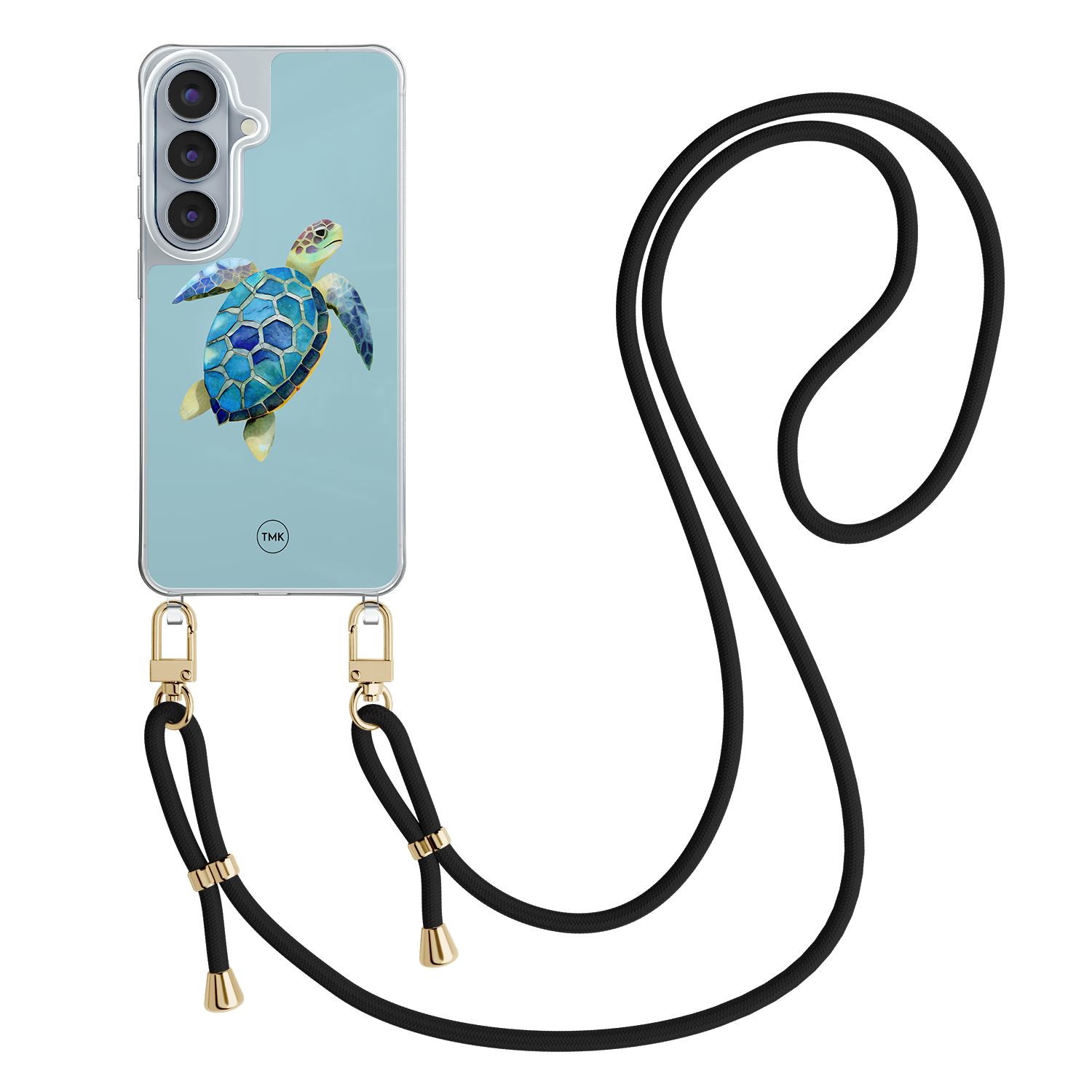Casevibes Samsung Galaxy S26 hoesje met zwart koord - Schildpad