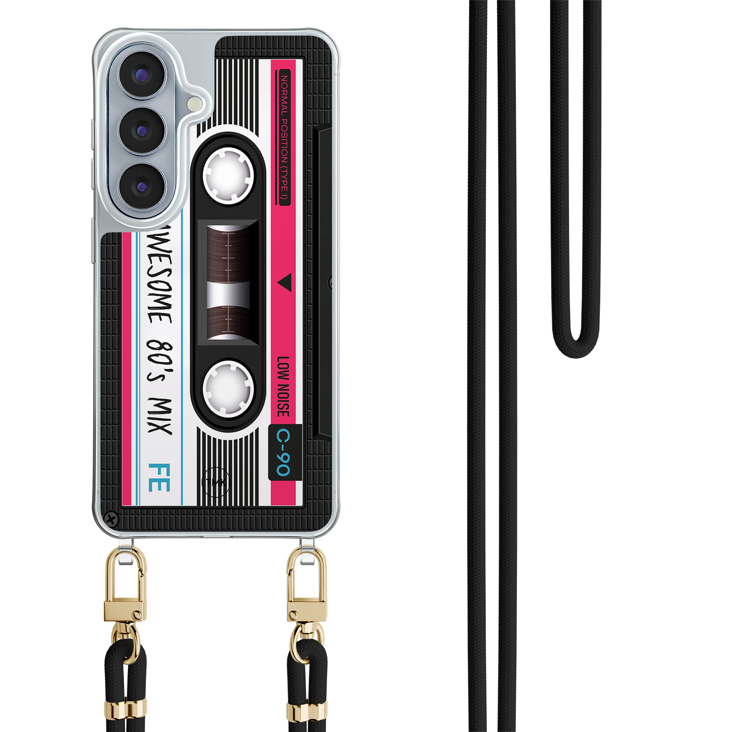 Casevibes Samsung Galaxy S26 hoesje met zwart koord - Cassette