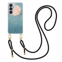 Casevibes Samsung Galaxy S26 hoesje met zwart koord - Moon birds
