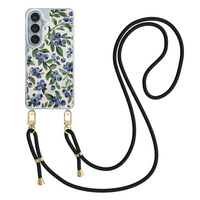 Casevibes Samsung Galaxy S26 hoesje met zwart koord - Blueberries