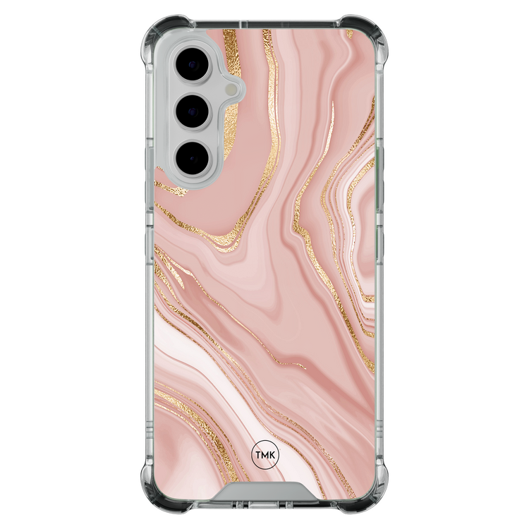 Casevibes Samsung Galaxy A55 shockproof hoesje - Rose marble