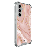 Casevibes Samsung Galaxy A55 shockproof hoesje - Rose marble