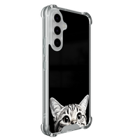 Casevibes Samsung Galaxy A55 shockproof hoesje - Kat kiekeboe