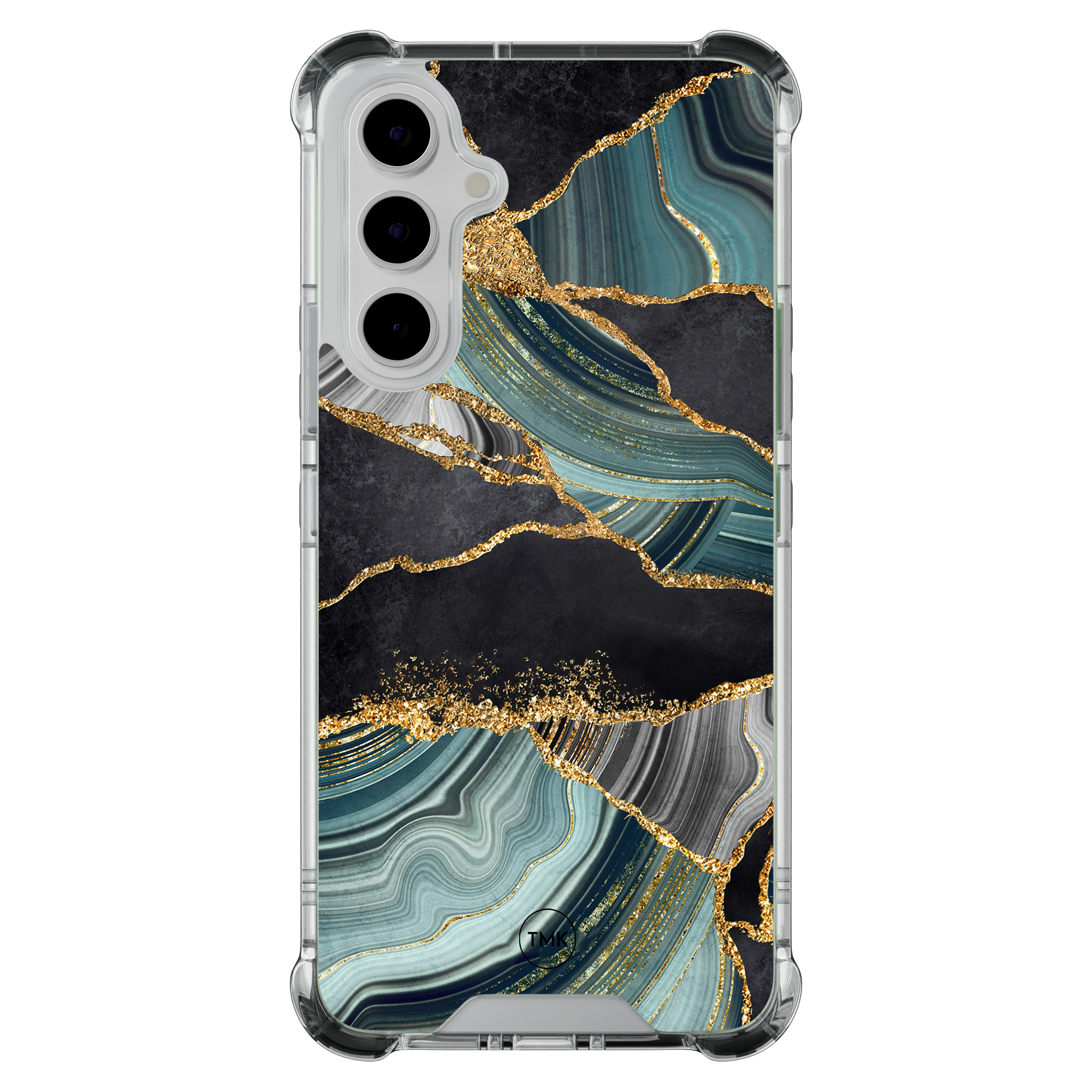 Casevibes Samsung Galaxy A55 shockproof hoesje - Marble jade stone