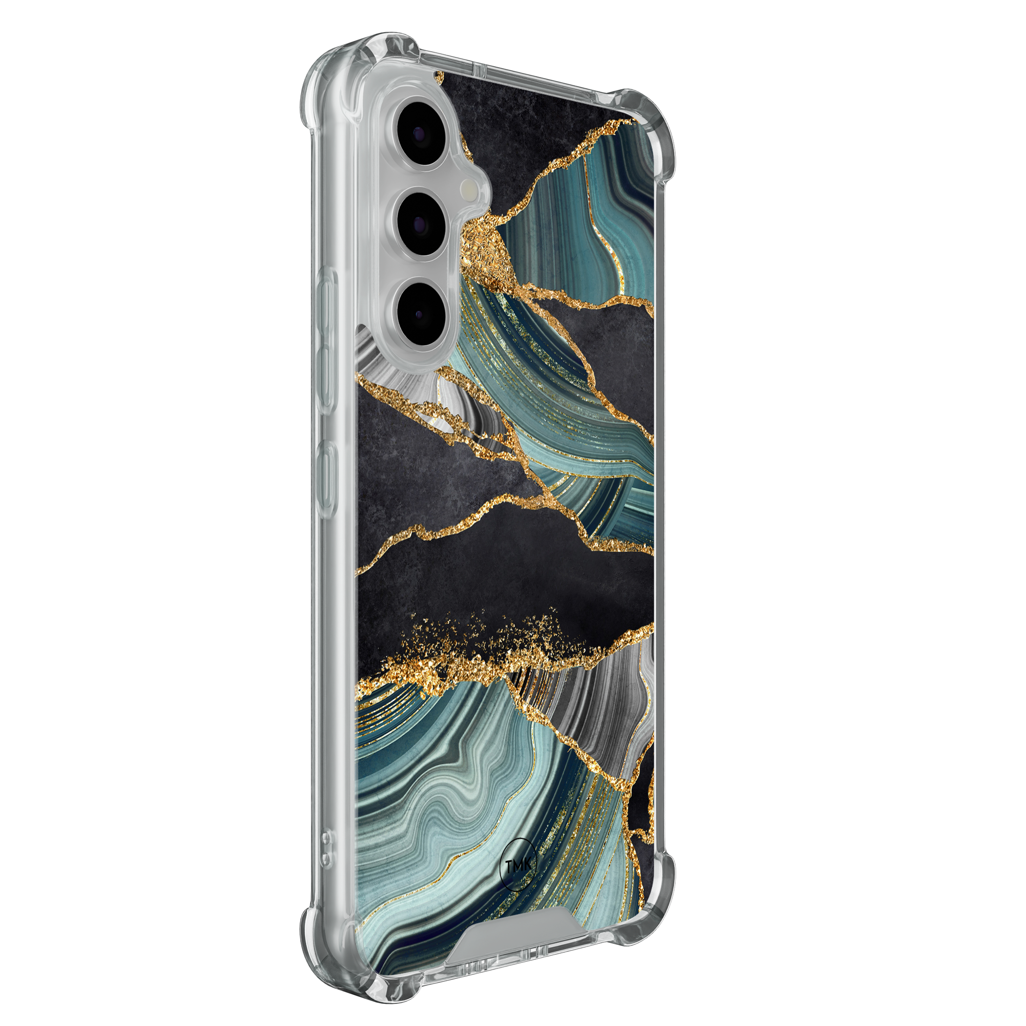 Casevibes Samsung Galaxy A55 shockproof hoesje - Marble jade stone