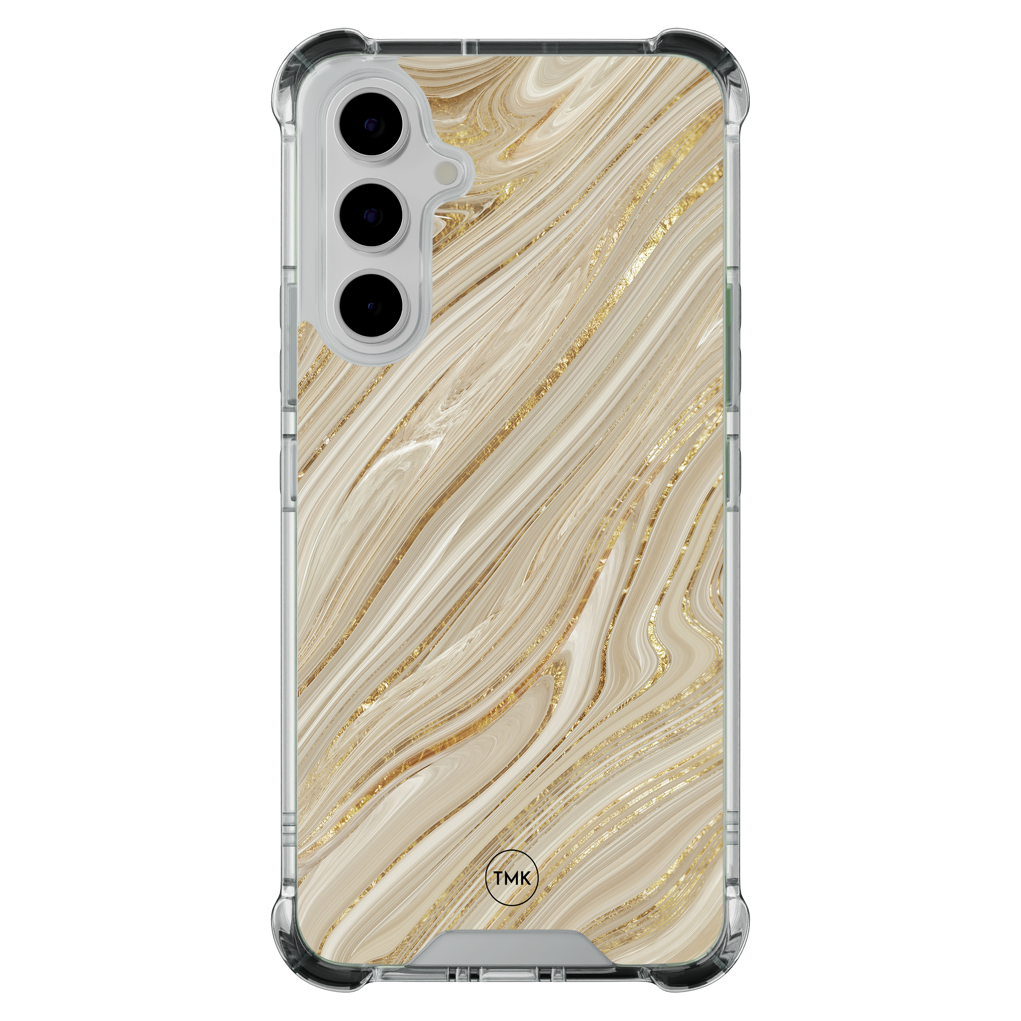 Casevibes Samsung Galaxy A55 shockproof hoesje - Golden marble
