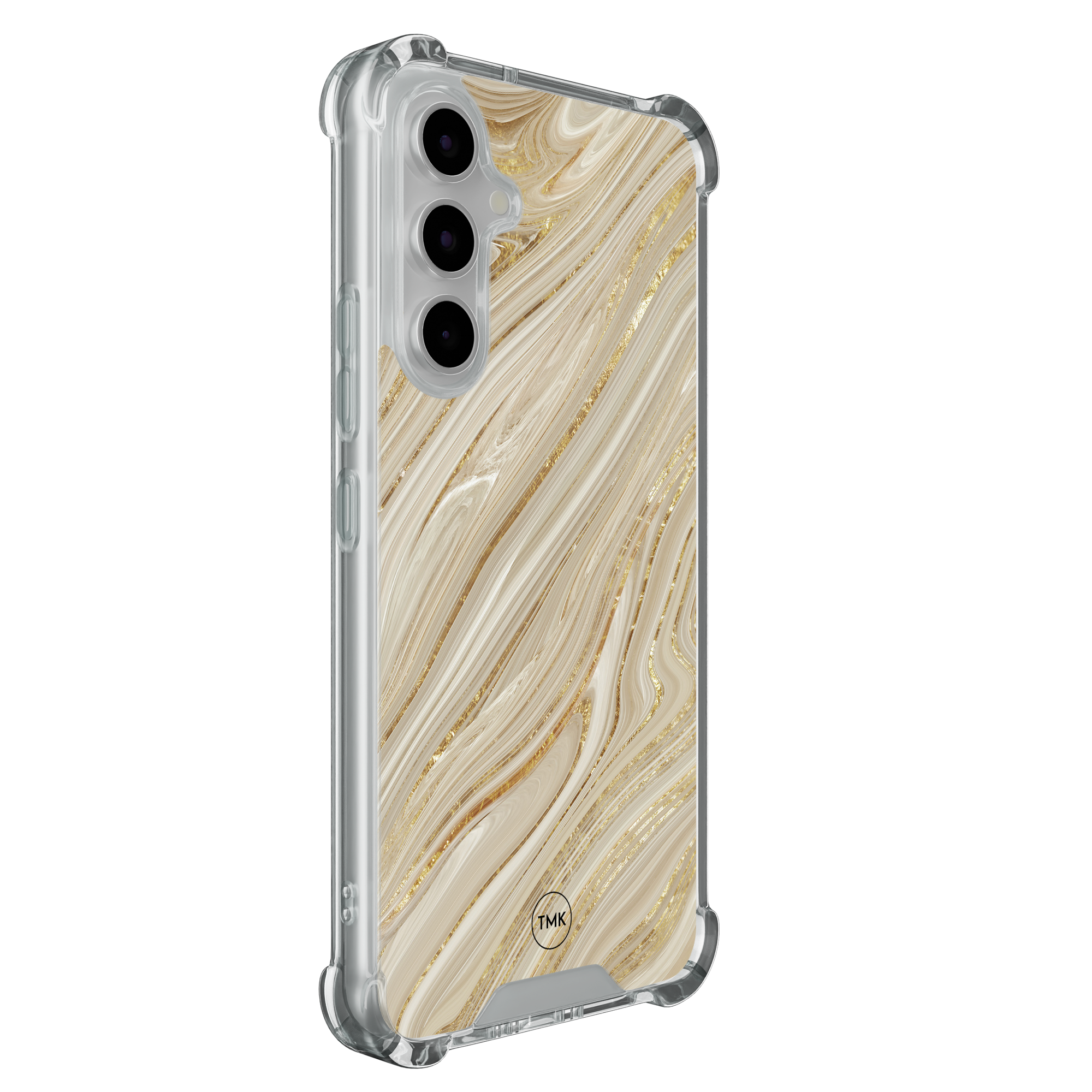 Casevibes Samsung Galaxy A55 shockproof hoesje - Golden marble