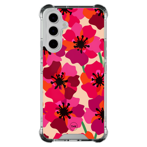 Casevibes Samsung Galaxy A55 shockproof hoesje - Pink floral bliss