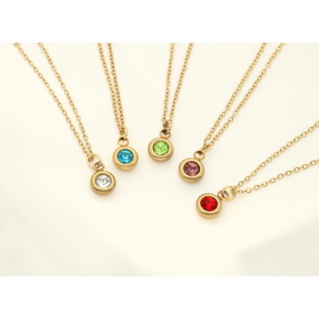 Geboortesteen ketting