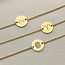 Coin armband met zodiak teken