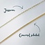 Coin ketting met geboortebloem