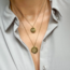 Coin ketting met initialen