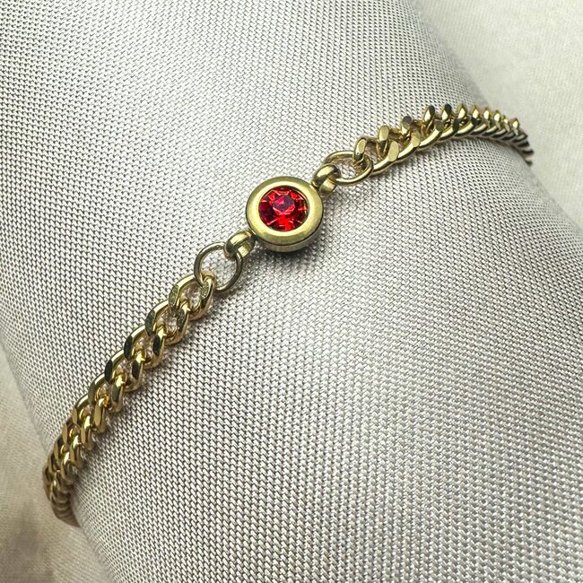 Geboortesteen armband