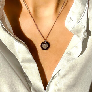 Coin ketting met vingerafdruk