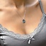Coin ketting met initiaal